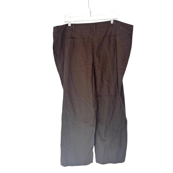 NWT Merona Plus Brown Basic Granola Girl Gremlincore Straight Leg Pants Size 24W - Picture 8 of 12